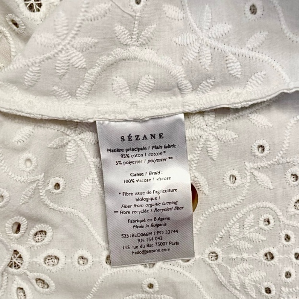 Sézane Roni Blouse – Size 36 (US 4) ✨ New with Tags ✨ - Picture 4 of 10